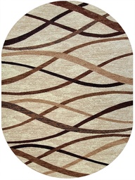 Ковер Laguna Абстракция D497 Бежевый овал